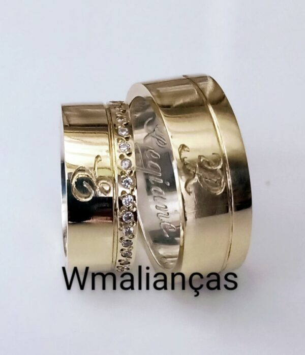 REF:80003L ALIANÇAS 8MM